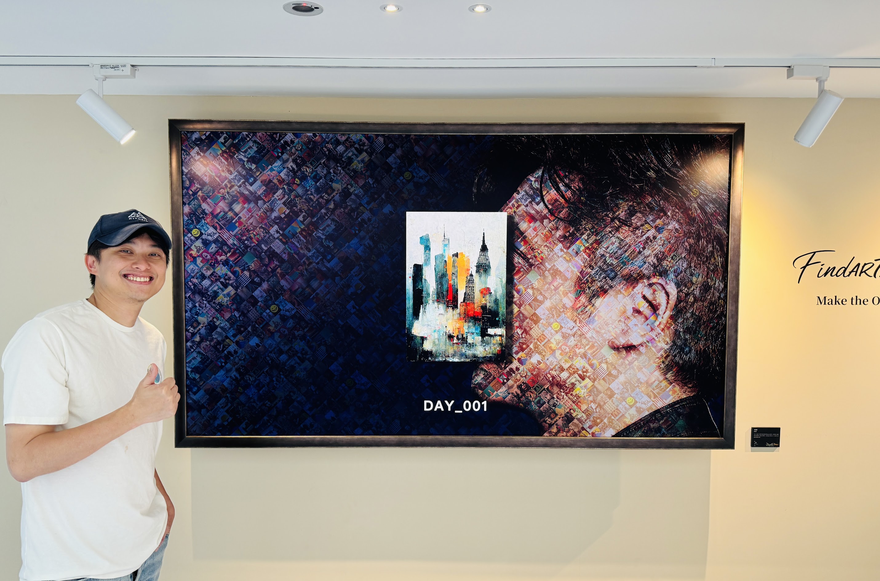 富邦藝庭《定義未來：生成式 AI》展場 — DAY_001 作品與蕭上農